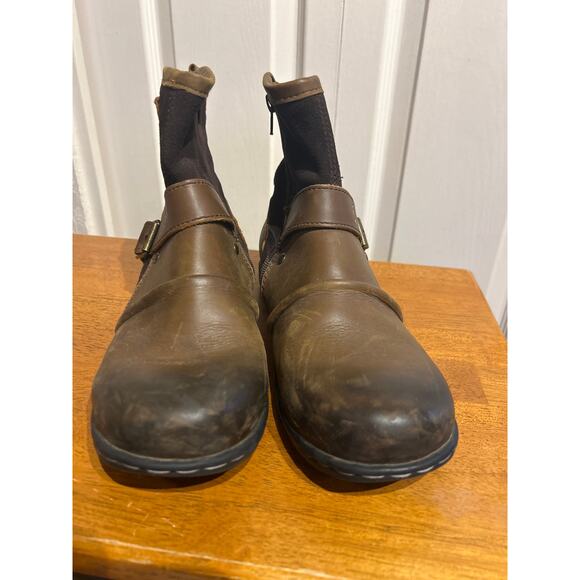 Otto Zone Men's Leather Biker Boots - Picture 2 of 8